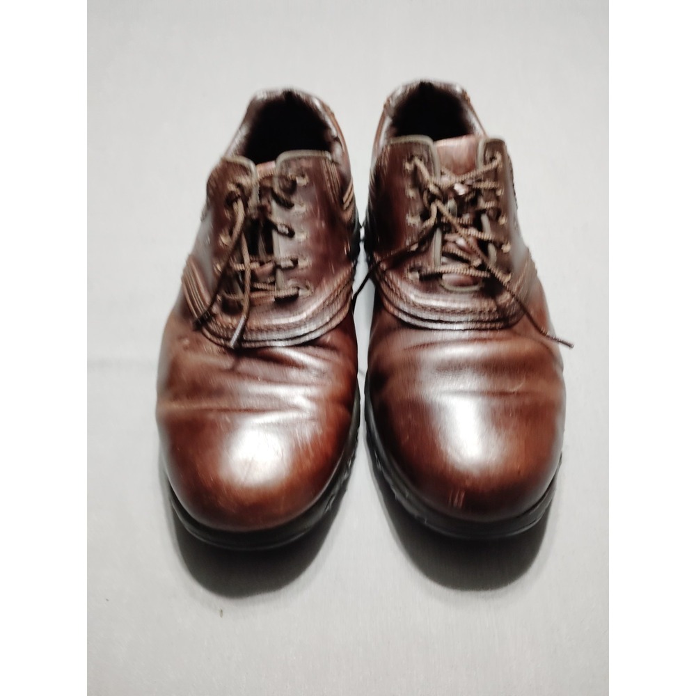 FootJoy Golf Shoes Soft Cleats Men 9.5 XW Contour Series Chocolate Leather 54049
